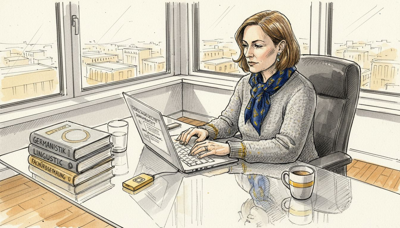 Als Spezialist für Übersetzungen arbeite ich in einem sicheren Büro und lege großen Wert auf Datenschutz und Vertraulichkeit.