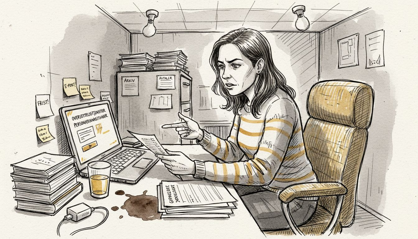 Compliance-ansvarlig gjennomgår GDPR-risikoer knyttet til oversettelser