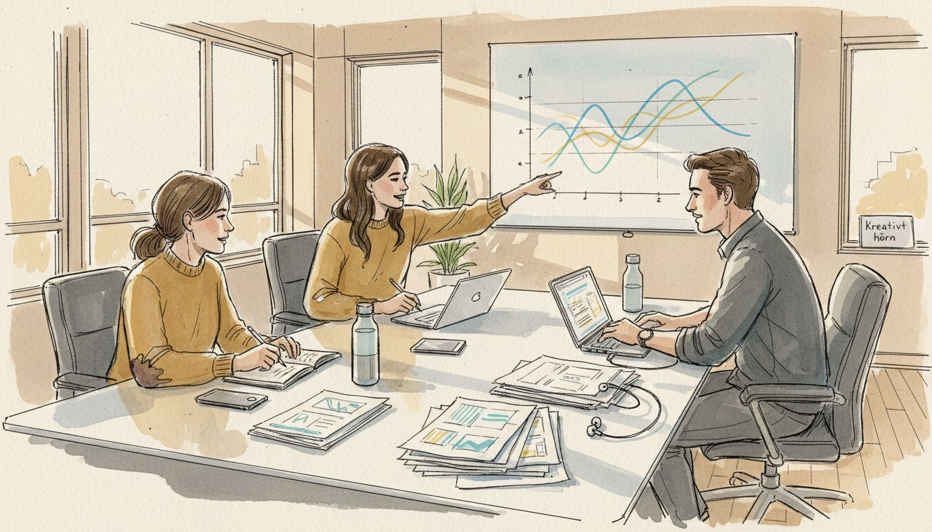 Ett team sitter tillsammans på kontoret och jobbar med att anpassa en SaaS-tjänst för olika marknader.