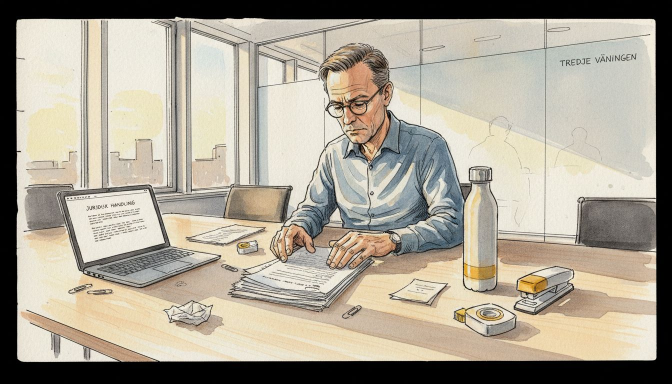 Översättaren granskar dokument med strikt styrda översättningar