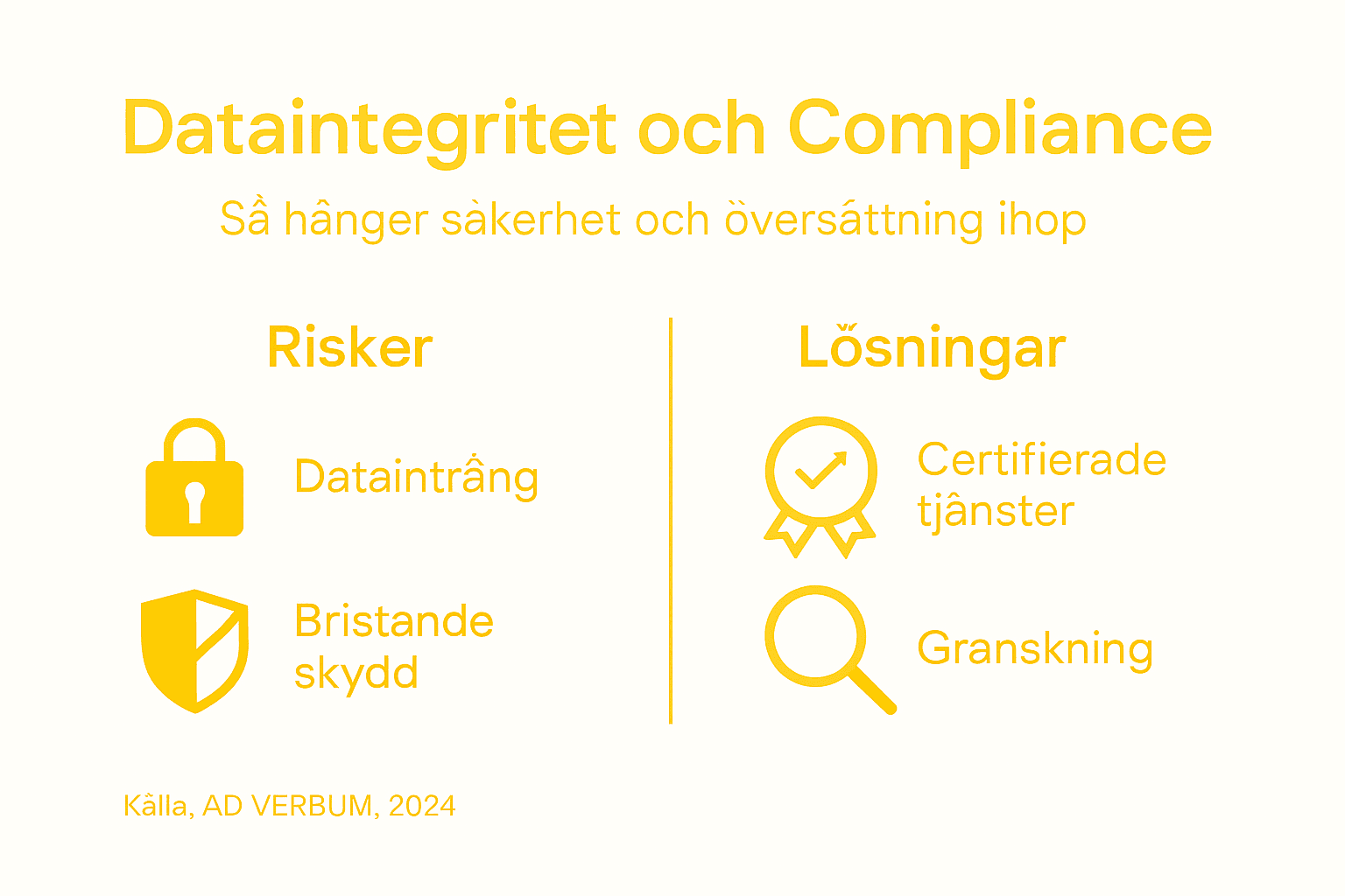 Grafik: Så säkerställer du dataintegritet och regelefterlevnad vid översättning