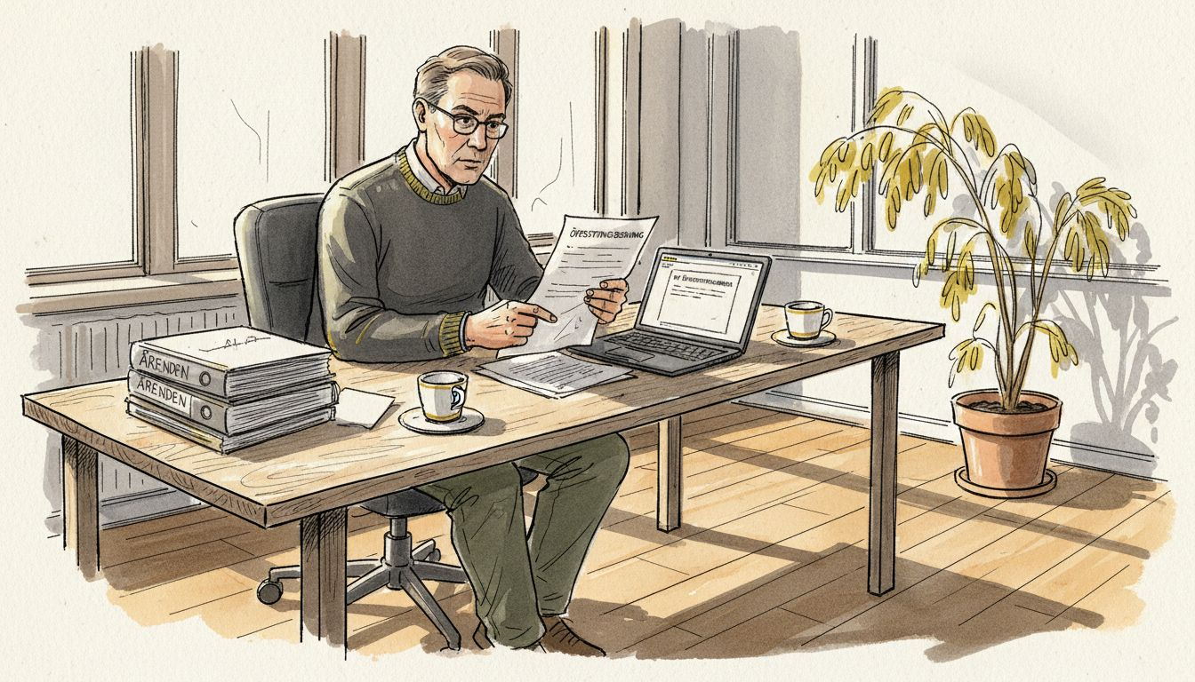 Samordnaren går igenom översättningsuppdraget på stadsförvaltningen.