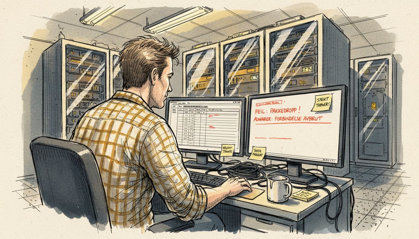 IT-ansvarlig gjennomgår sikkerhetslogger for oversettelser