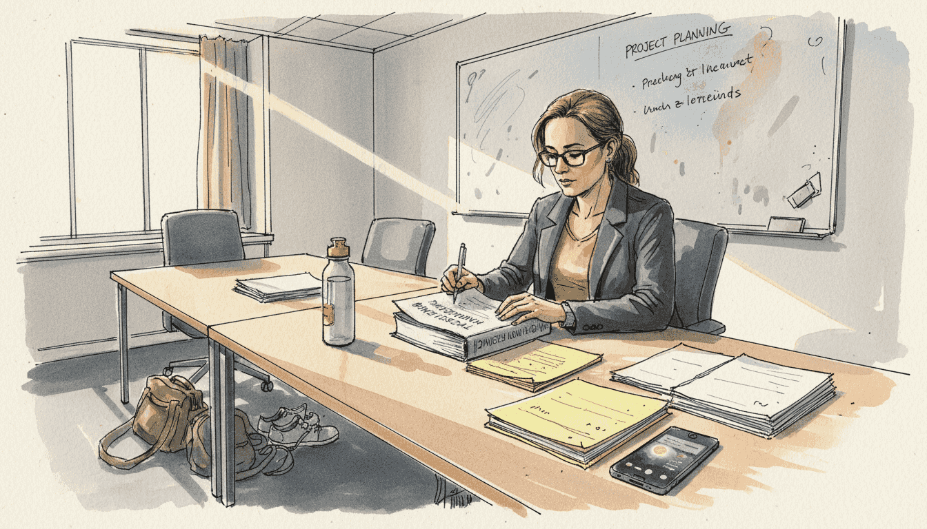 Technisch specialist bezig met het beoordelen van documenten