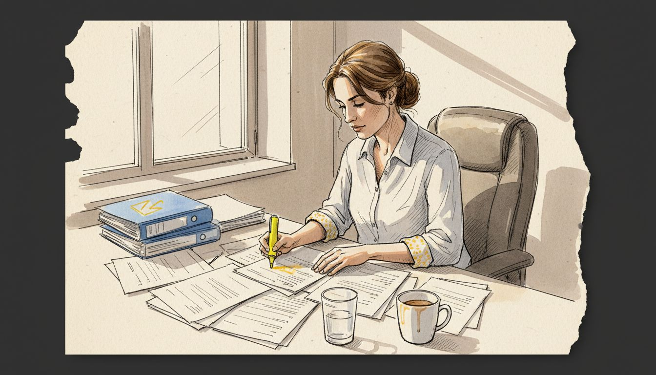 Den medicinske oversætter har arbejdsplads i hjørnekontoret.