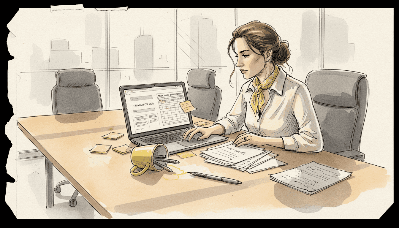 Project manager using terminology governance software