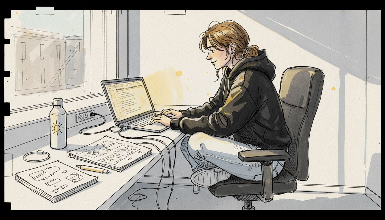 Udvikler der arbejder med kode til maskinoversættelse