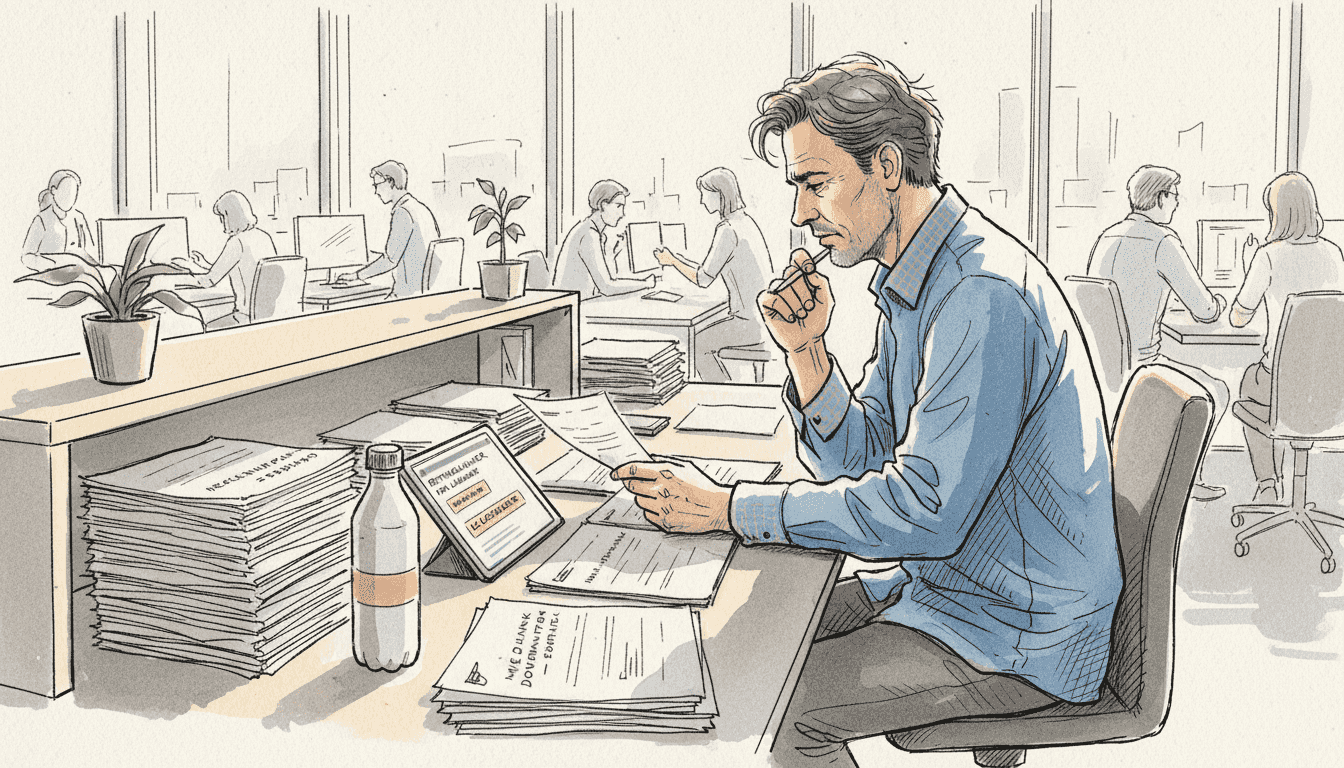 En medarbejder gennemgår medicinske oversættelser for at sikre, at de lever op til gældende krav og standarder.