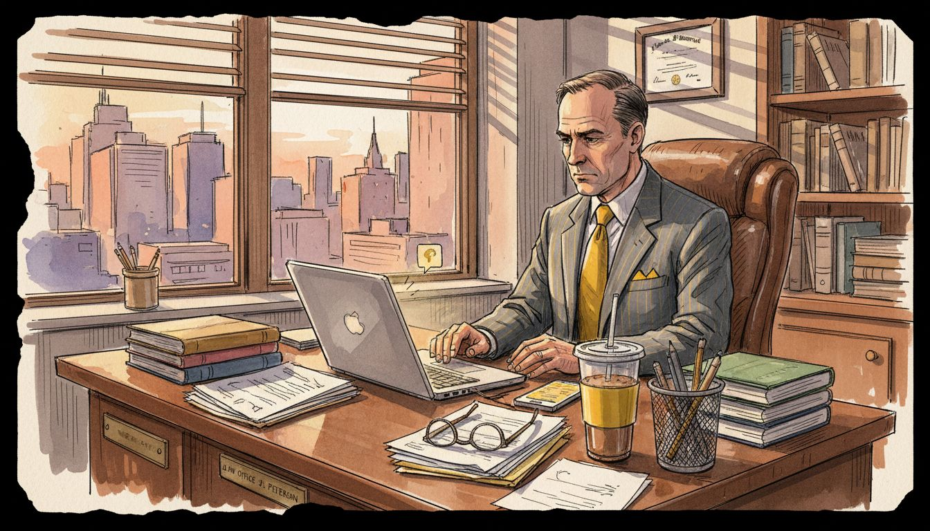 Lawyer reviews confidential data in city office