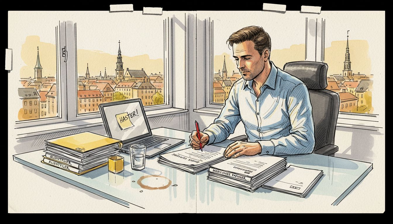 Sprogekspert gennemgår tekniske dokumenter for at sikre korrekthed og kvalitet