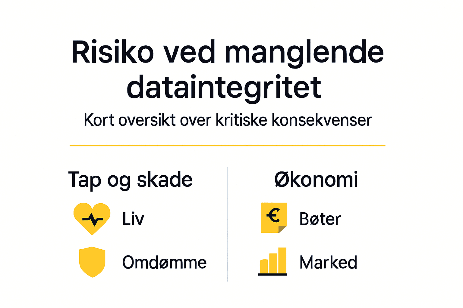 Infografikk: Dette bør du vite om risikoen ved svekket dataintegritet
