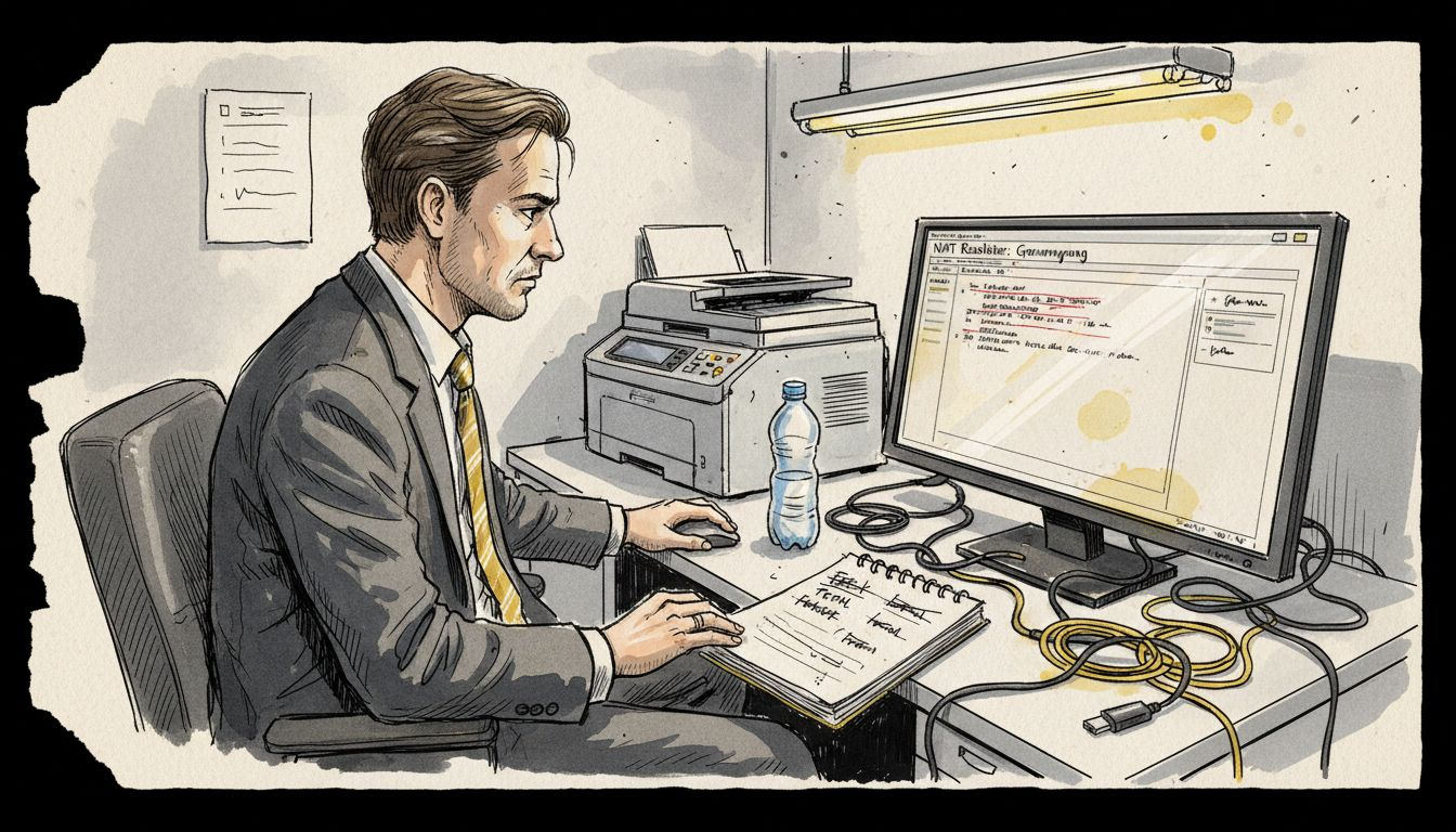 Ingeniør gennemgår resultatet af maskinoversættelse