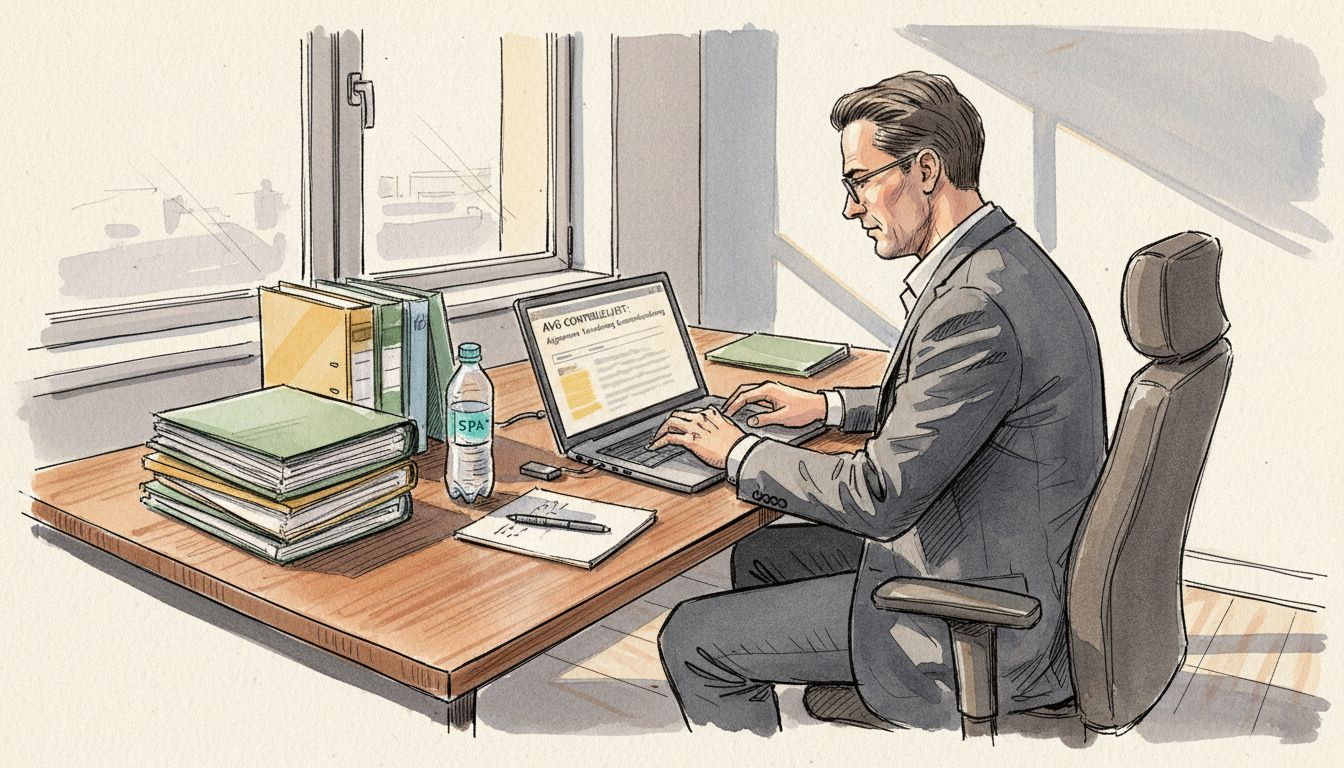 Compliance manager controleert de vertaalchecklist