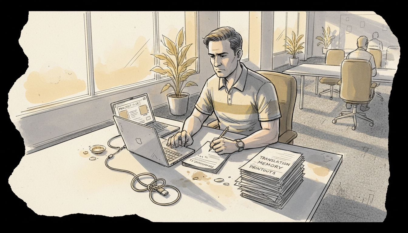 Manager checking MDR translation workflow