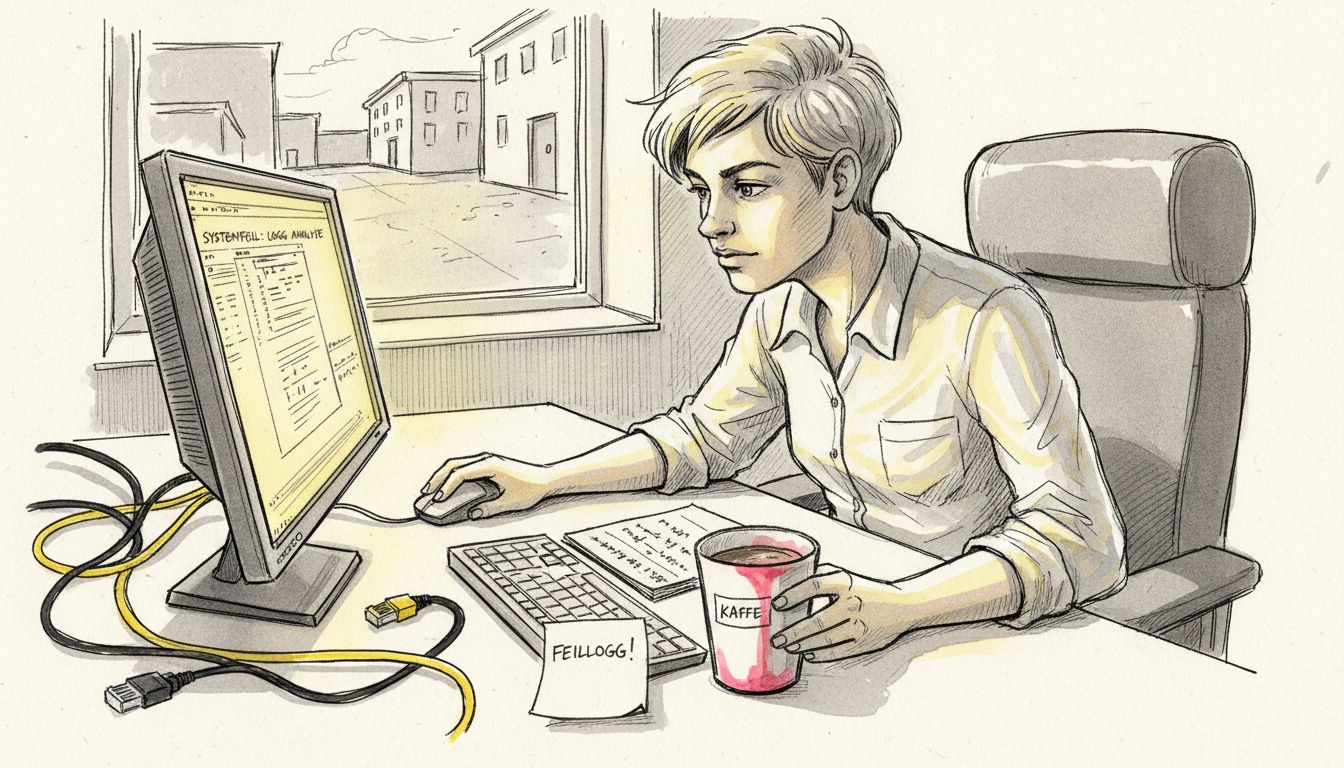 IT-eksperten går gjennom feilloggene fra oversettelsene