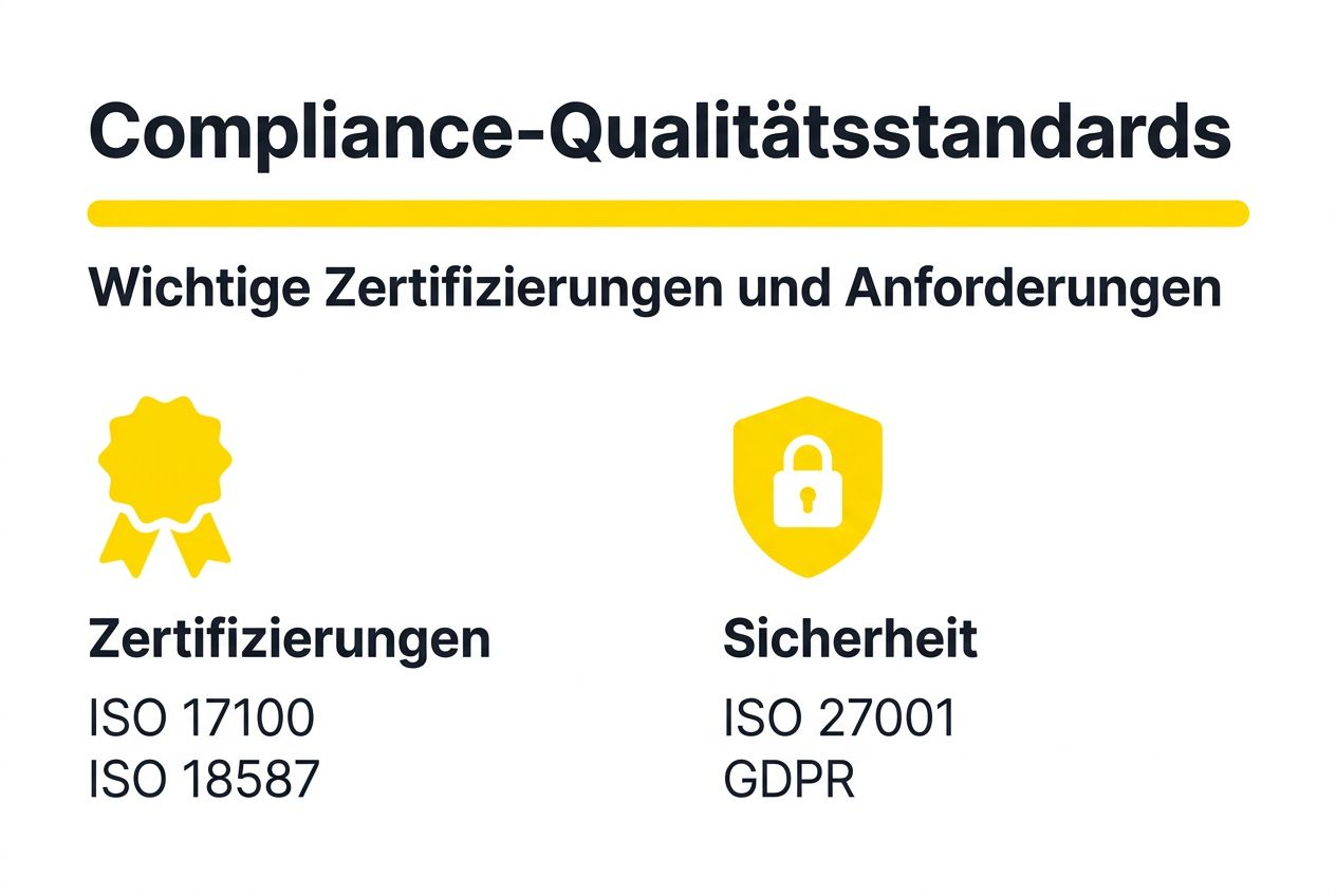 Infografik: Qualitätsstandards und Zertifizierungen auf einen Blick