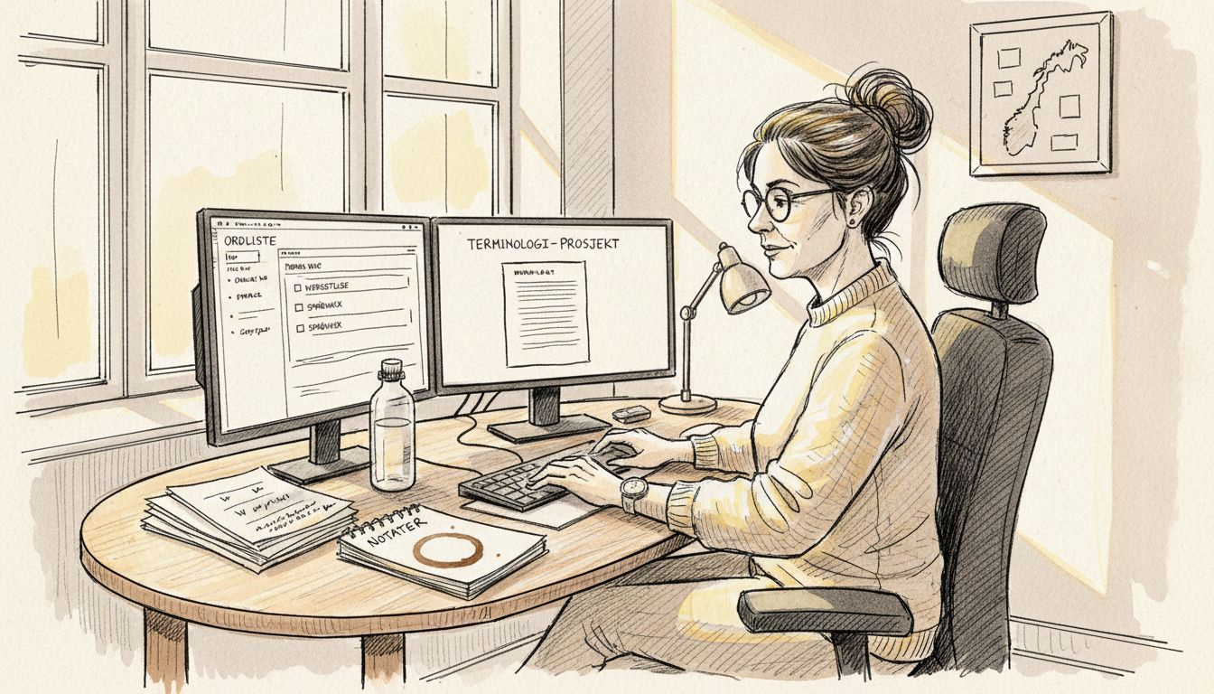 Språkkonsulent kvalitetssikrer termbasen