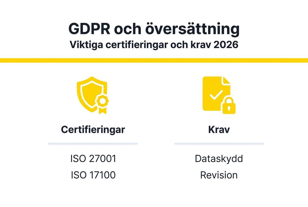Visuell översikt över GDPR-certifiering och dess krav