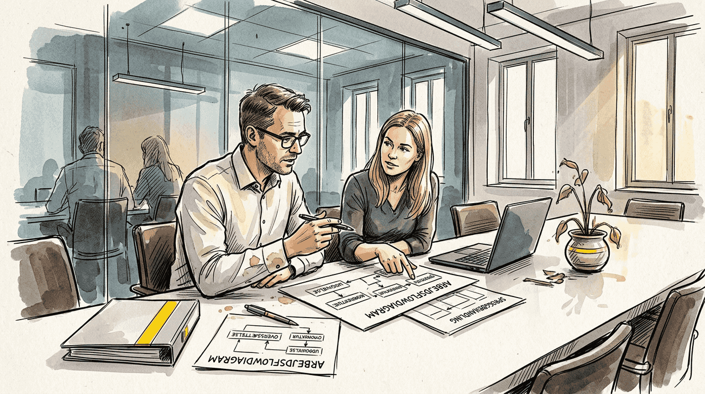 Sprogeksperter gennemgår arbejdsgangen for oversættelser