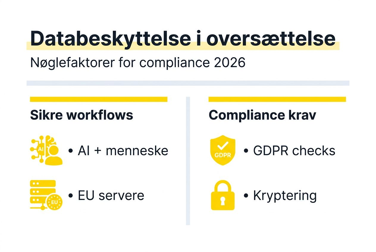 Grafisk oversigt: Vigtige pointer om datasikkerhed i forbindelse med oversættelse