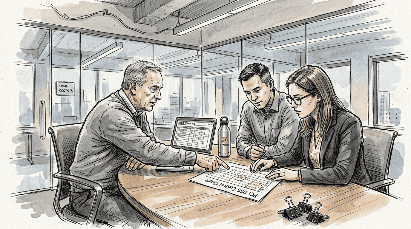 Team discussing audit and translation errors