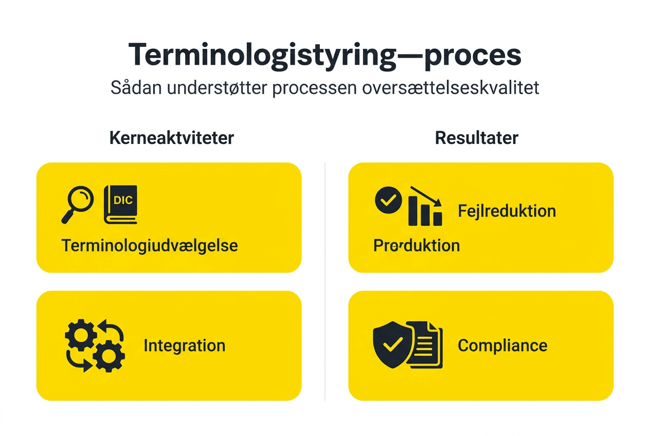 Grafisk oversigt over processen for styring af terminologi