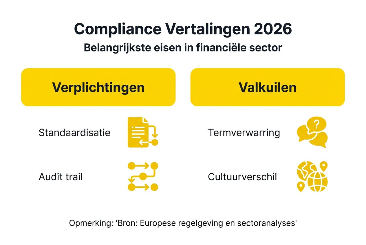Infographic: zo zorg je voor naleving bij financiële vertalingen