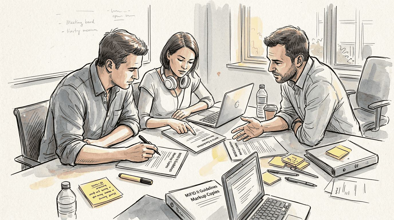 Translation team discusses MiFID II terminology