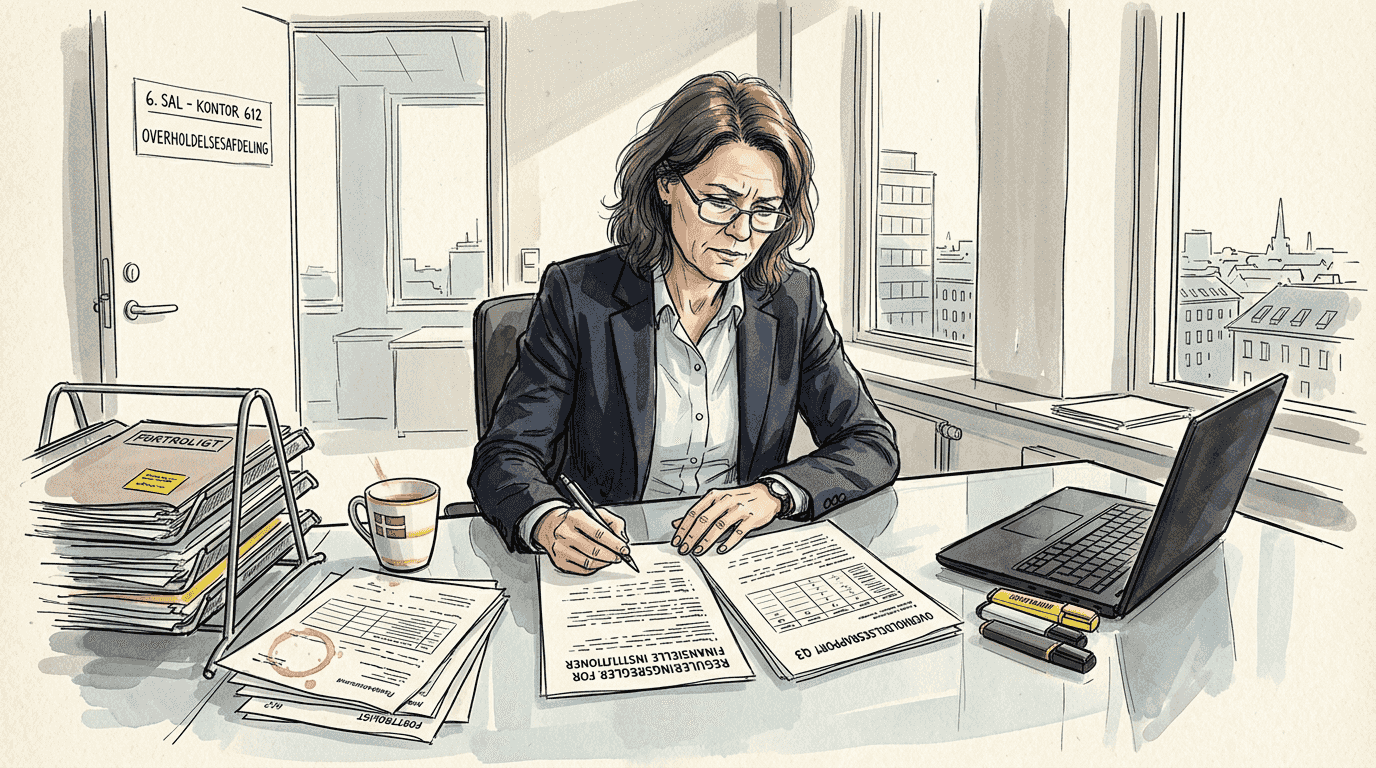 Kvinde gennemgår fejl i oversættelser af lovgivningsdokumenter