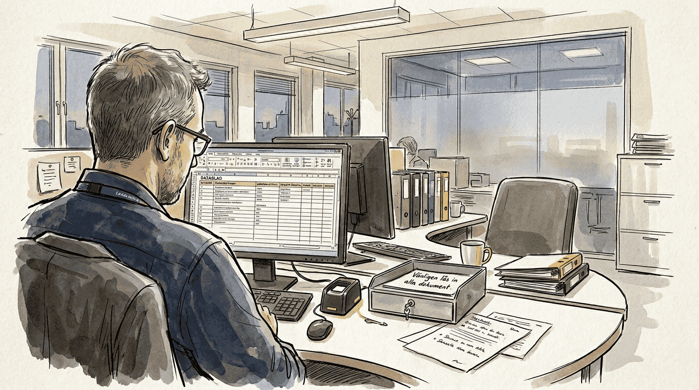 Översättare som arbetar med känslig information vid en säkerhetsklassad arbetsstation