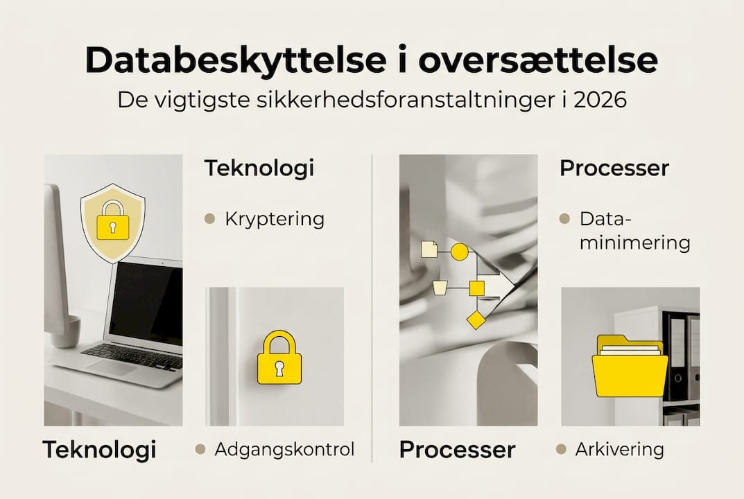 Visuel guide til, hvordan vi passer på dine data og sikrer din informationssikkerhed