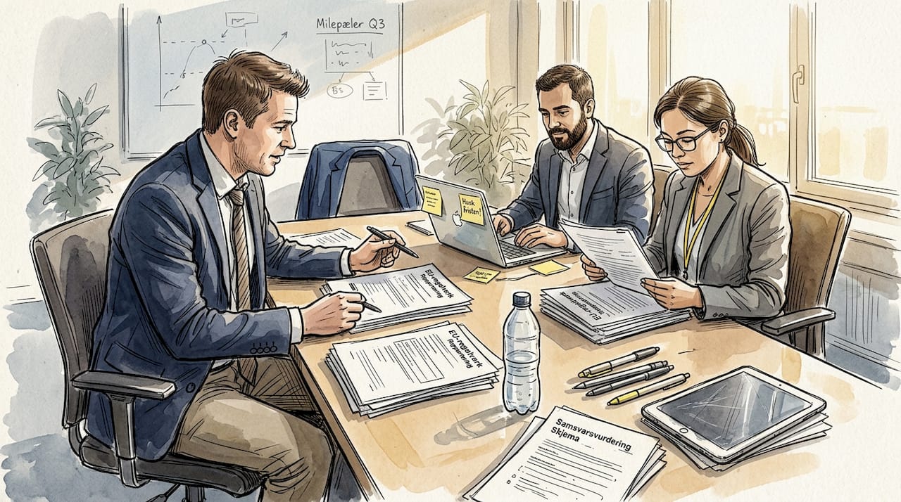 Multinational team reviews EU regulations together