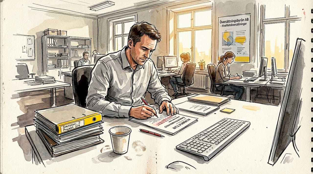 Vi kvalitetssäkrar översättningen enligt gällande ISO-standarder.