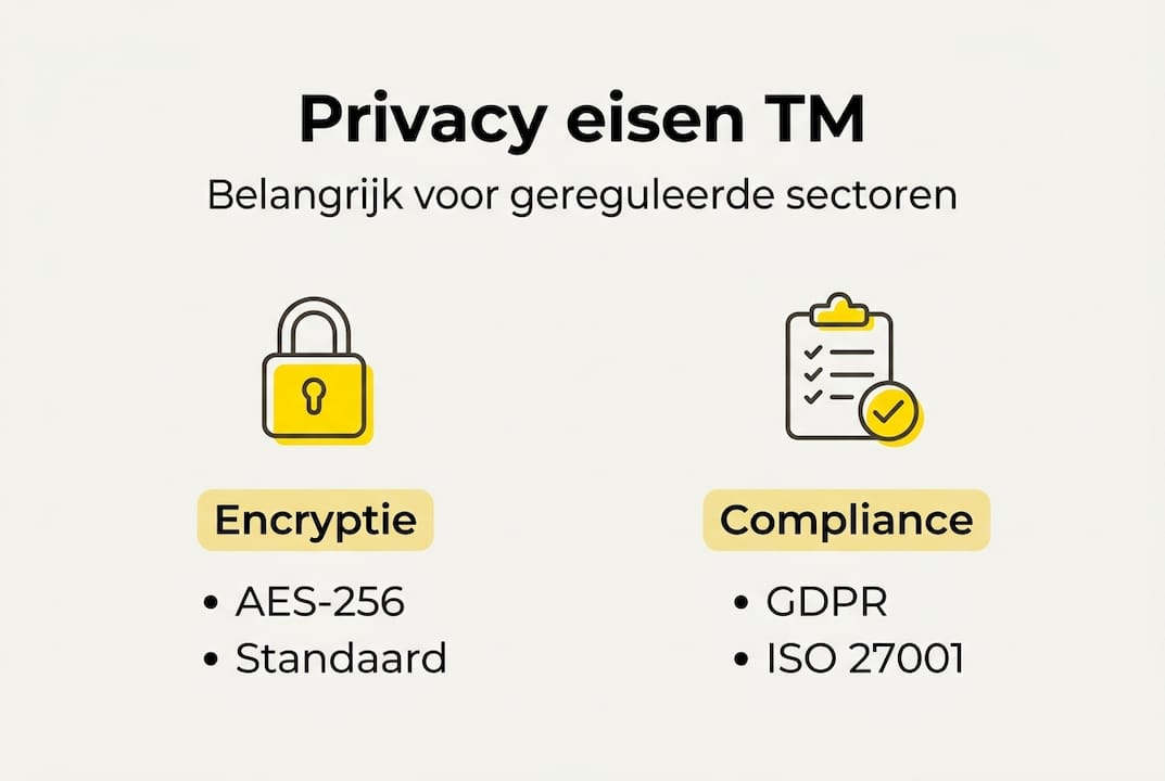 Infographic: privacyrichtlijnen voor vertaalgeheugens