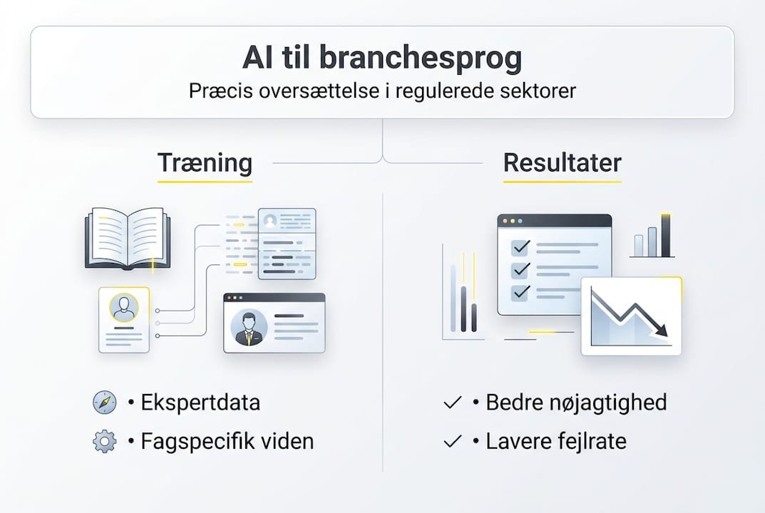 Infografik: Sådan bruges AI til branchespecifik oversættelse