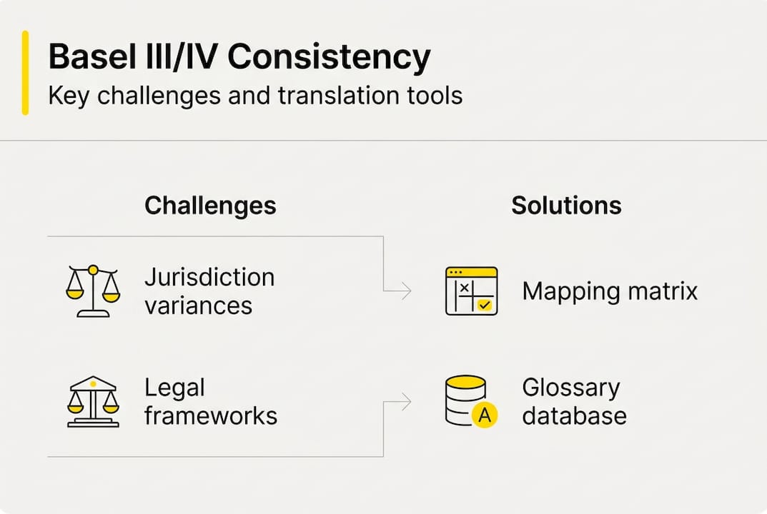 Infographic on Basel translation consistency steps