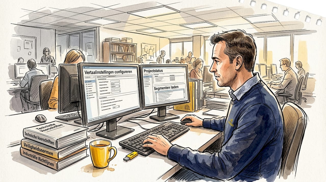 Vertaler richt zijn CAT-tool workflow in