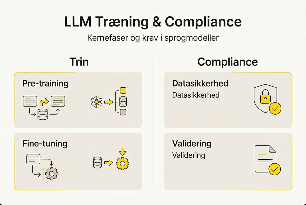 Oversigt over faserne i træning af LLM og overholdelse af compliance