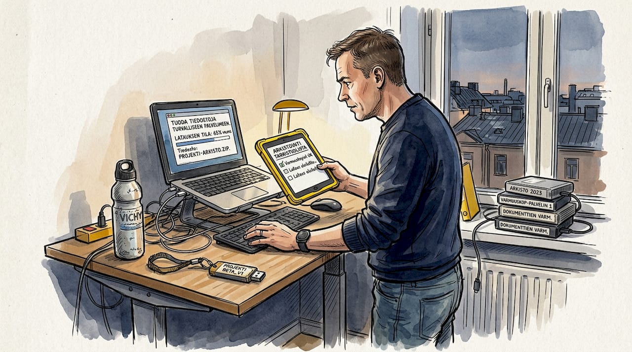 Asiantuntija, joka vastaa luottamuksellisten asiakirjojen turvallisesta siirrosta