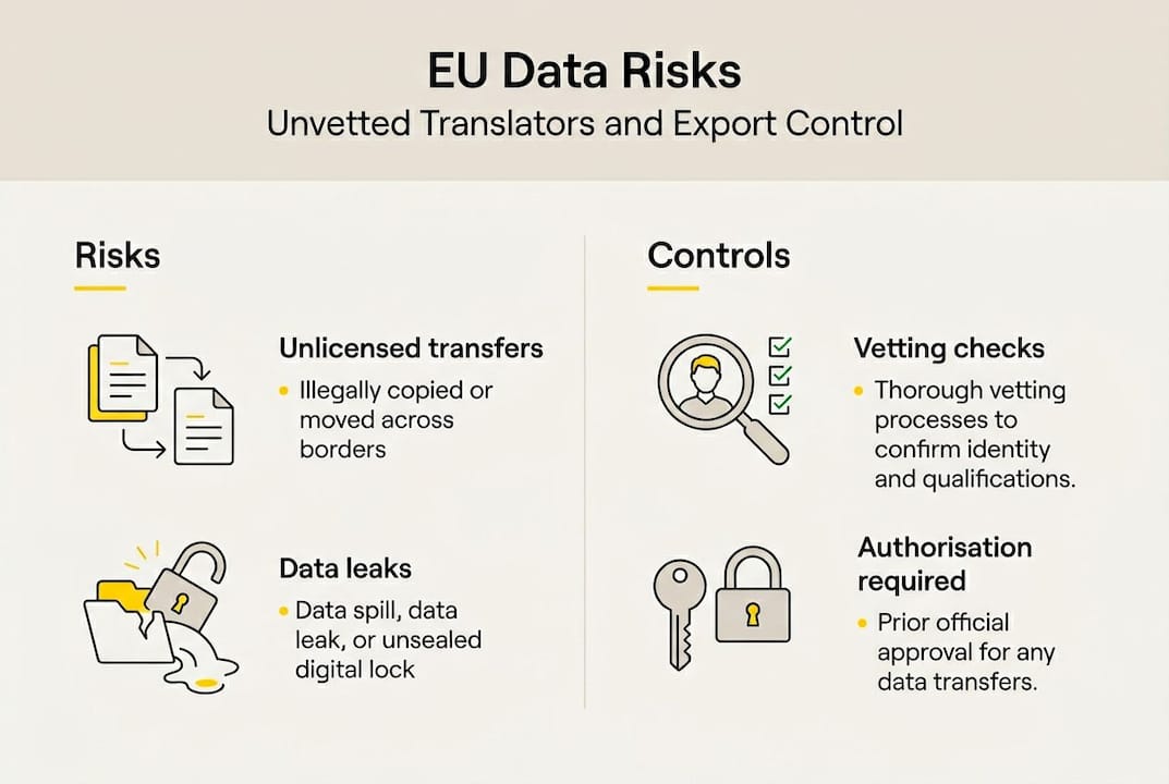 Infographic on EU data risks and controls