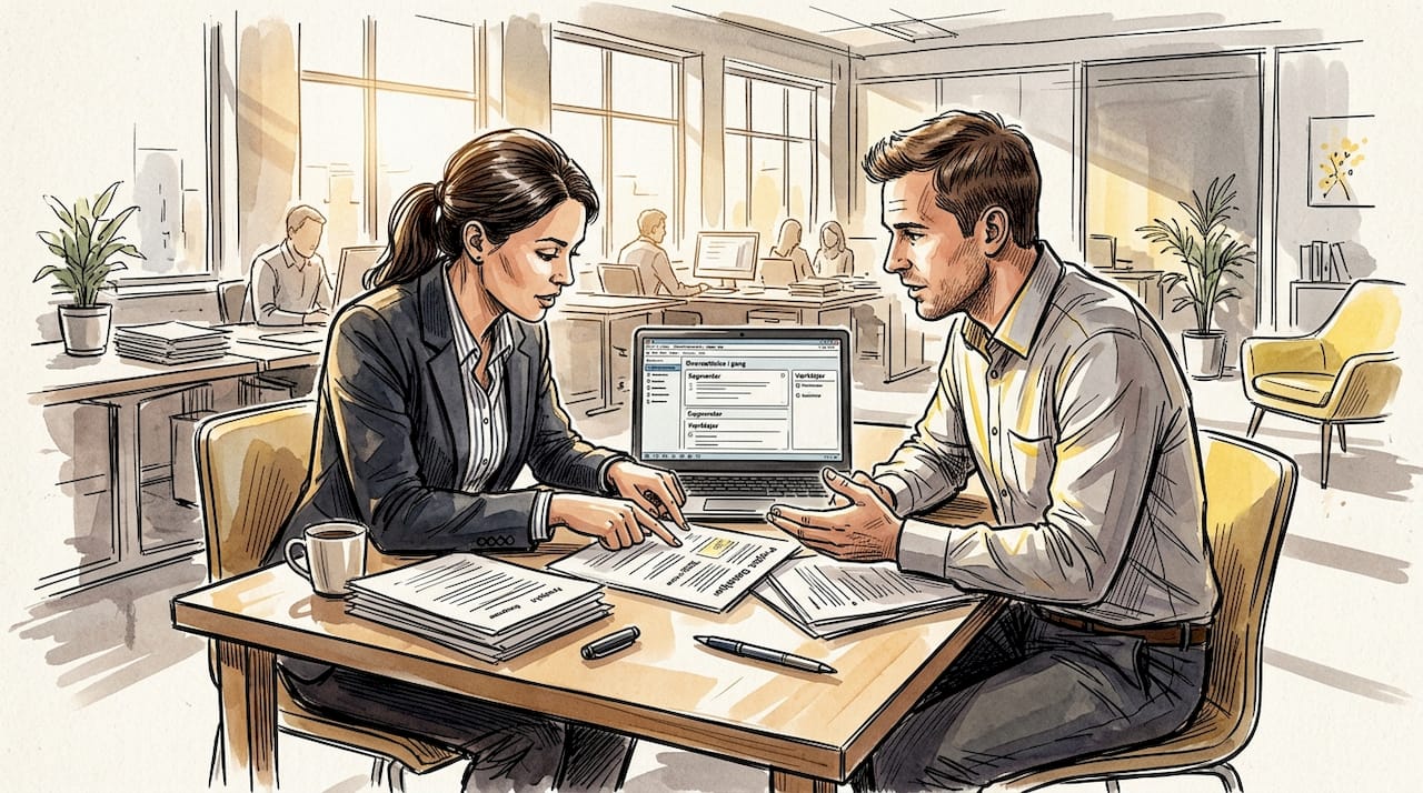 Fælles arbejde med opdatering af teknisk dokumentation på kontoret