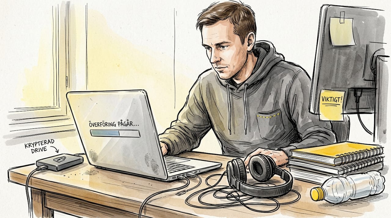 Det är tryggt att skicka krypterade filer – informationen är skyddad hela vägen.