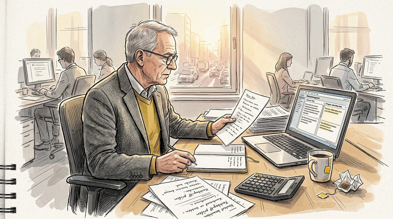 Ein Experte entwickelt einen Übersetzungsprozess, der von künstlicher Intelligenz unterstützt wird.