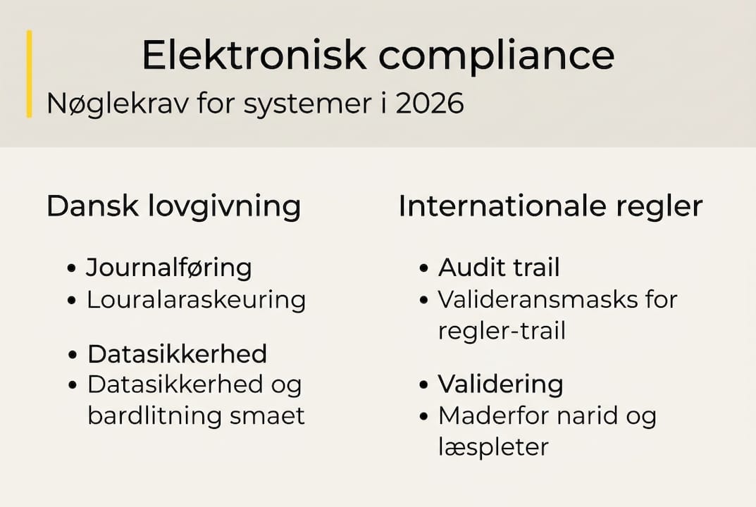 Se infografikken for et samlet overblik over de vigtigste krav til journalføring.
