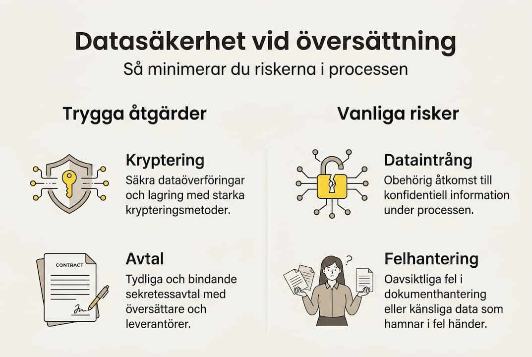 Så här håller du dina data säkra under översättningsarbetet – en infografik