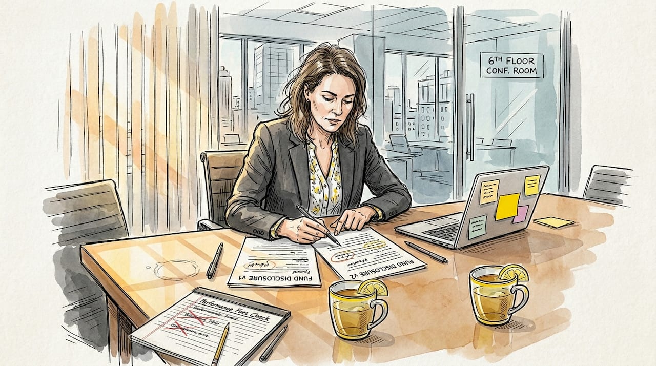Manager reviewing fund disclosure translations
