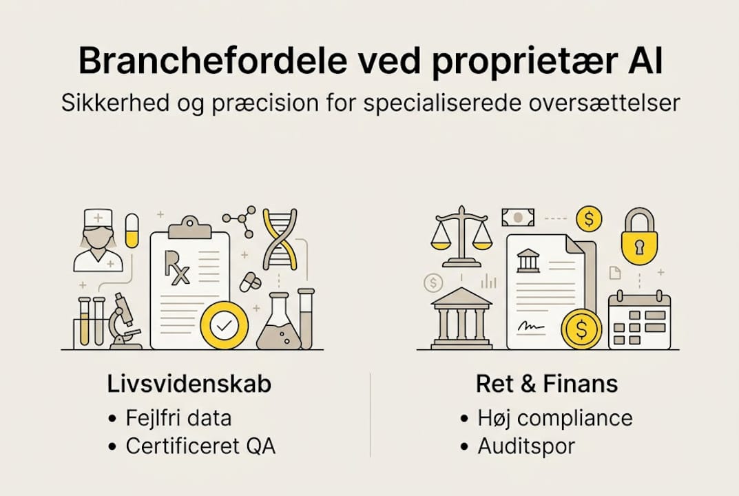 Infografik: Sådan kan proprietær AI styrke din branche