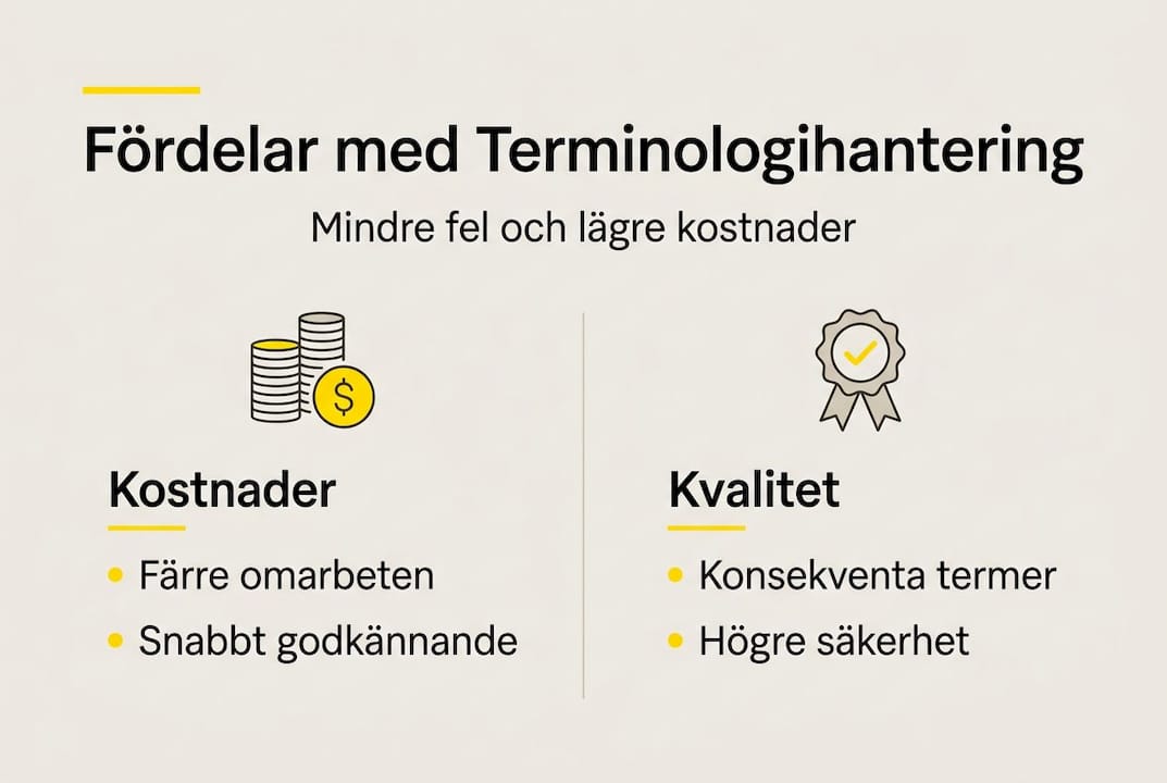Visuell översikt: Därför är effektiv terminologihantering en fördel
