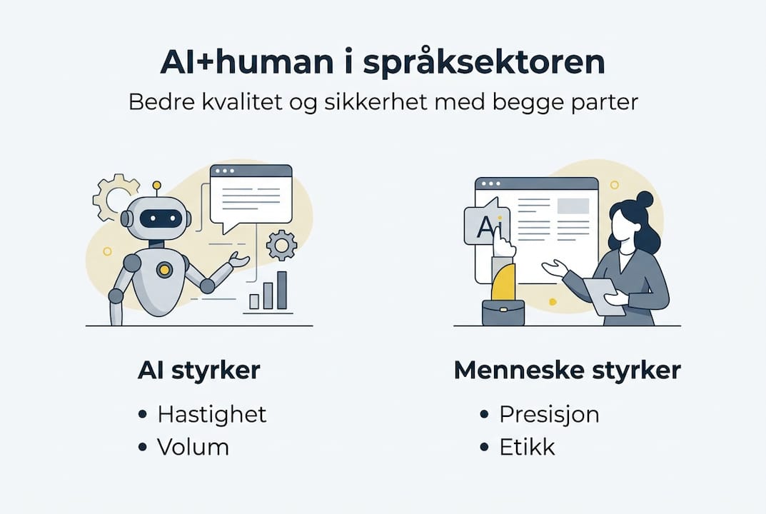Infografikk: AI og menneskelig kompetanse – sterkere sammen