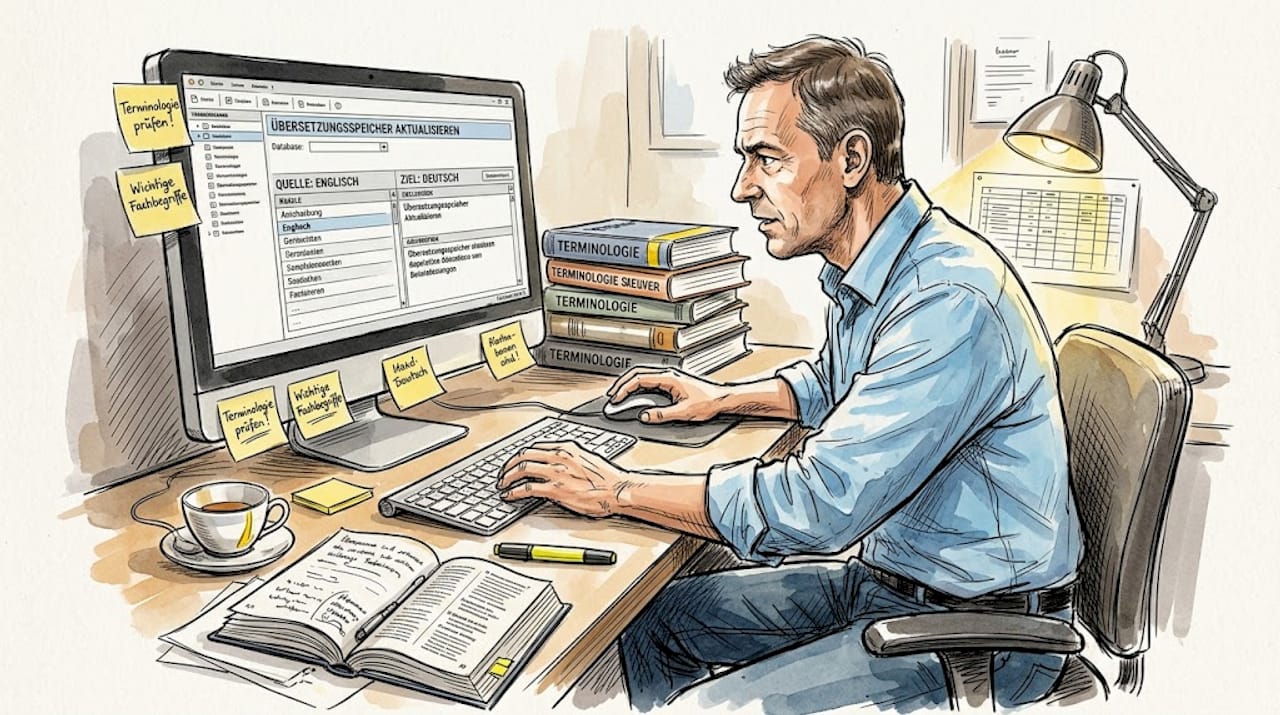Fachgerechte Pflege und Aktualisierung der Translation-Memory-Datenbank